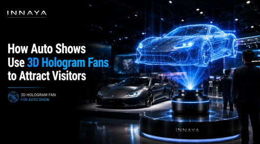 3d hologram fan for auto show