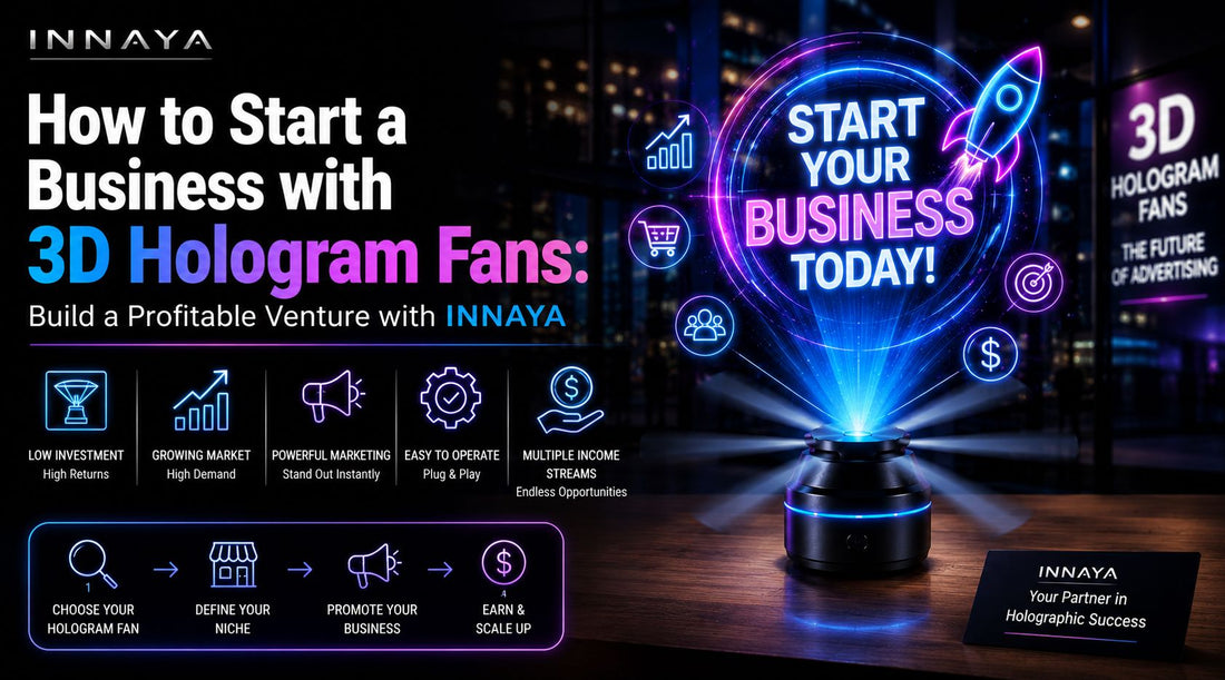 How to Start a Business with 3D Hologram Fans | INNAYA