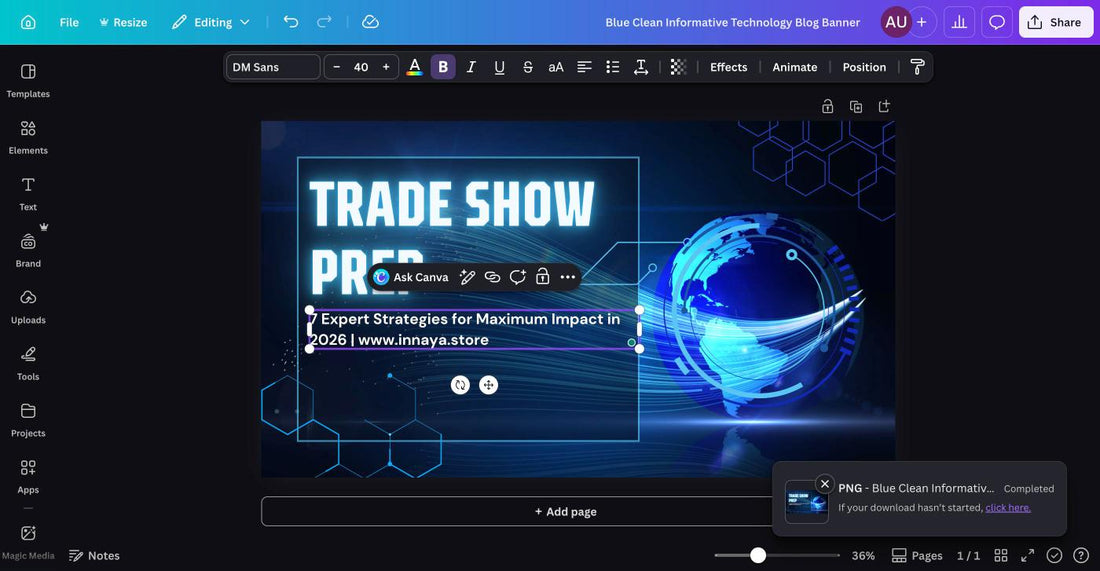 How to Prepare for Trade Shows: 7 Expert Strategies for Maximum Impact in 2026 - Futuristic holographic trade show booth design guide by INNAYA