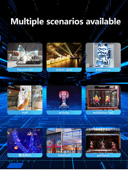 65CM Indoor 3D Hologram LED Display – Ultra High Brightness Advertising Screen
