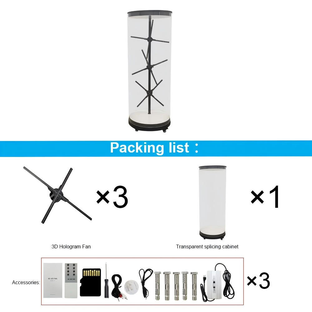 65CM Indoor 3D Hologram LED Display – Ultra High Brightness Advertising Screen