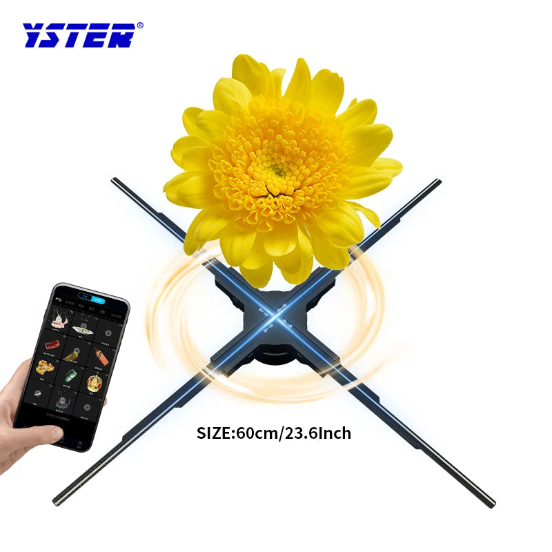 High Quality 3D Hologram Projector Advertising Display Fan with HD Resolution App Control & Portable Design