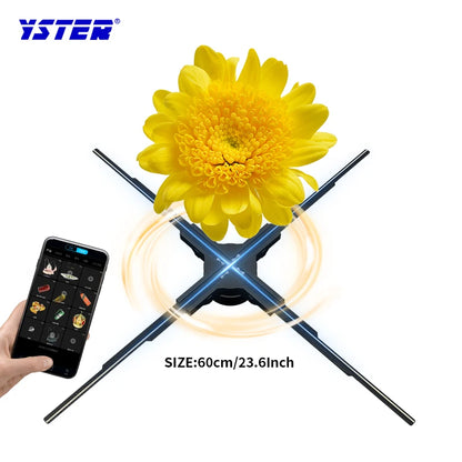 High Quality 3D Hologram Projector Advertising Display Fan with HD Resolution App Control & Portable Design