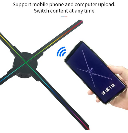 High Resolving 65cm Splicing Indoor Large Advertising Hologram Projector Led Display 3d Hologram Projector
