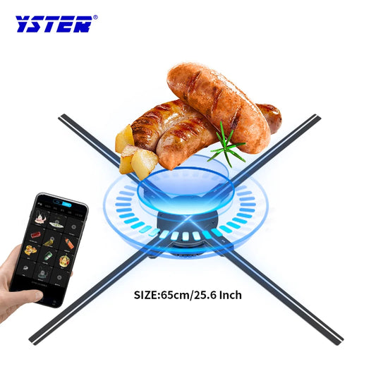 High Resolving 65cm Splicing Indoor Large Advertising Hologram Projector Led Display 3d Hologram Projector