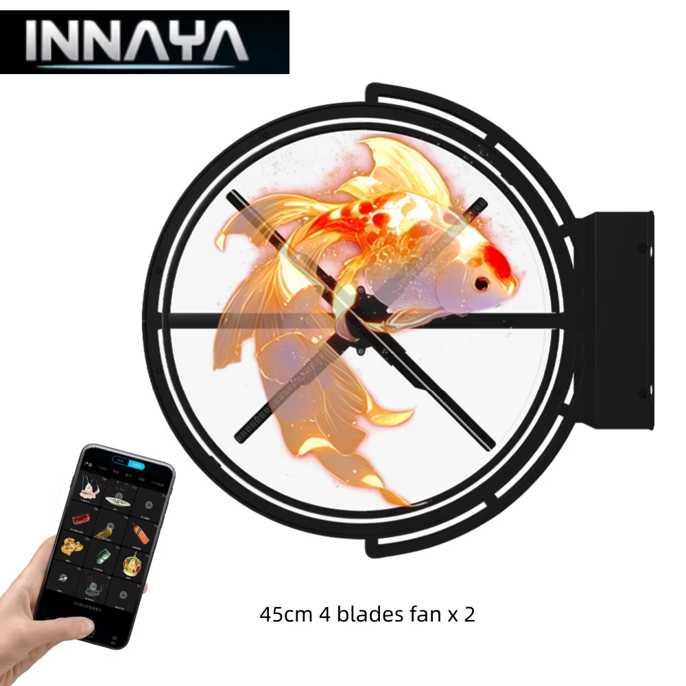 INNAYA 45CM Dual 3D Hologram Fan