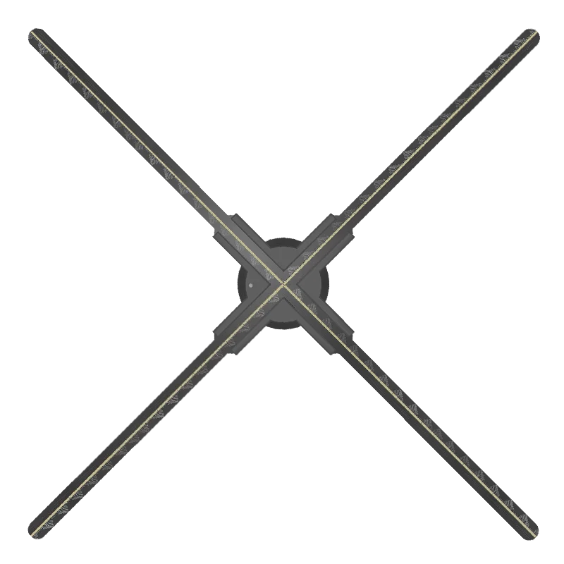 INNAYA 65cm 4-blade 3D hologram fan for digital advertising displays.
