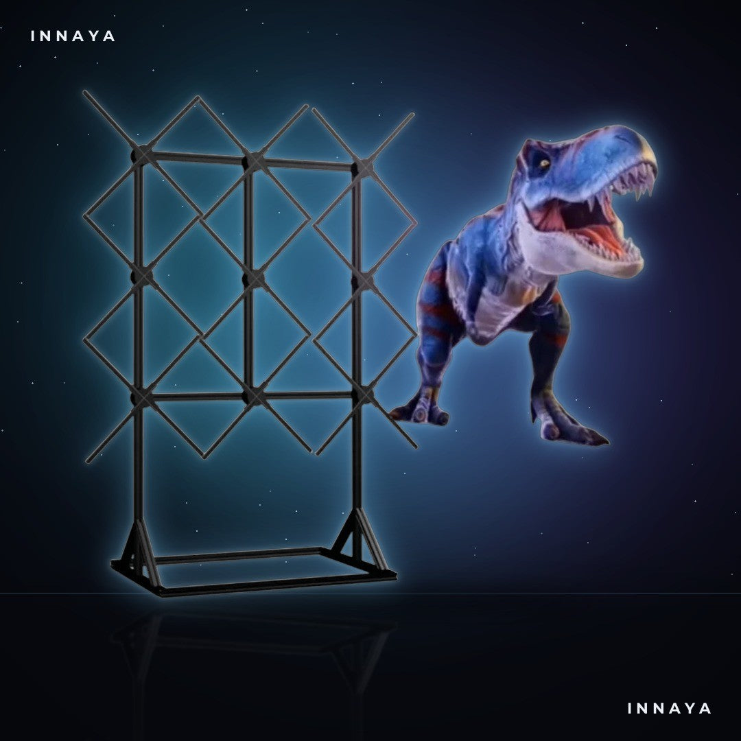 INNAYA 65cm 3D Hologram Fan Wall – 9-Piece HD Modular LED Display System by INNAYA