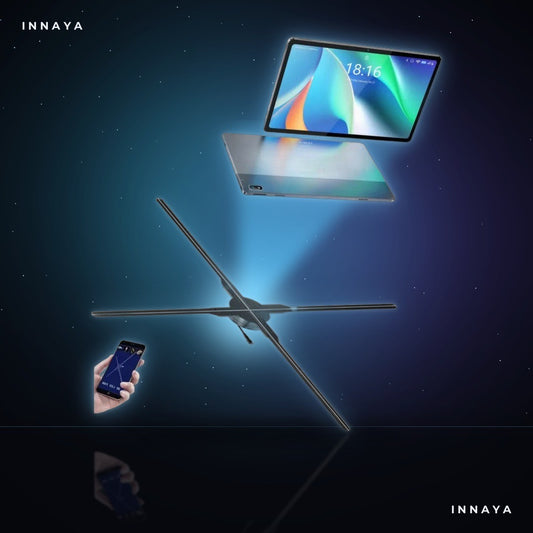 INNAYA 80cm Outdoor Hologram Fan — High-Impact LED Advertising Display by INNAYA