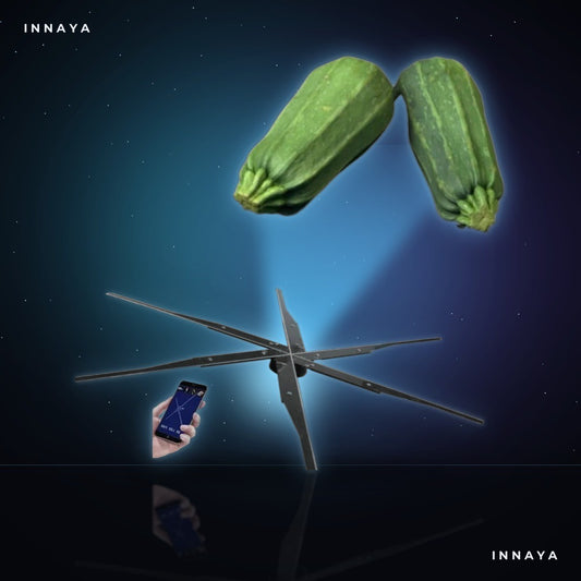 INNAYA 70cm Hologram Fan — Naked-Eye 3D, HD LED Advertising Display by INNAYA