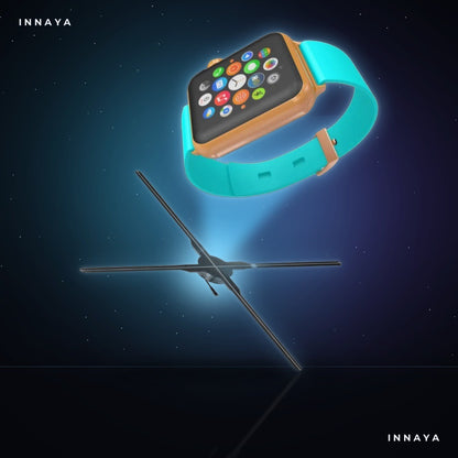 INNAYA Hologram Fan — HD Resolution, App Control, Portable Design by INNAYA