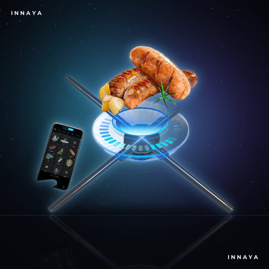 INNAYA 65cm Indoor Hologram Fan — Modular Display, Large-Format Advertising by INNAYA