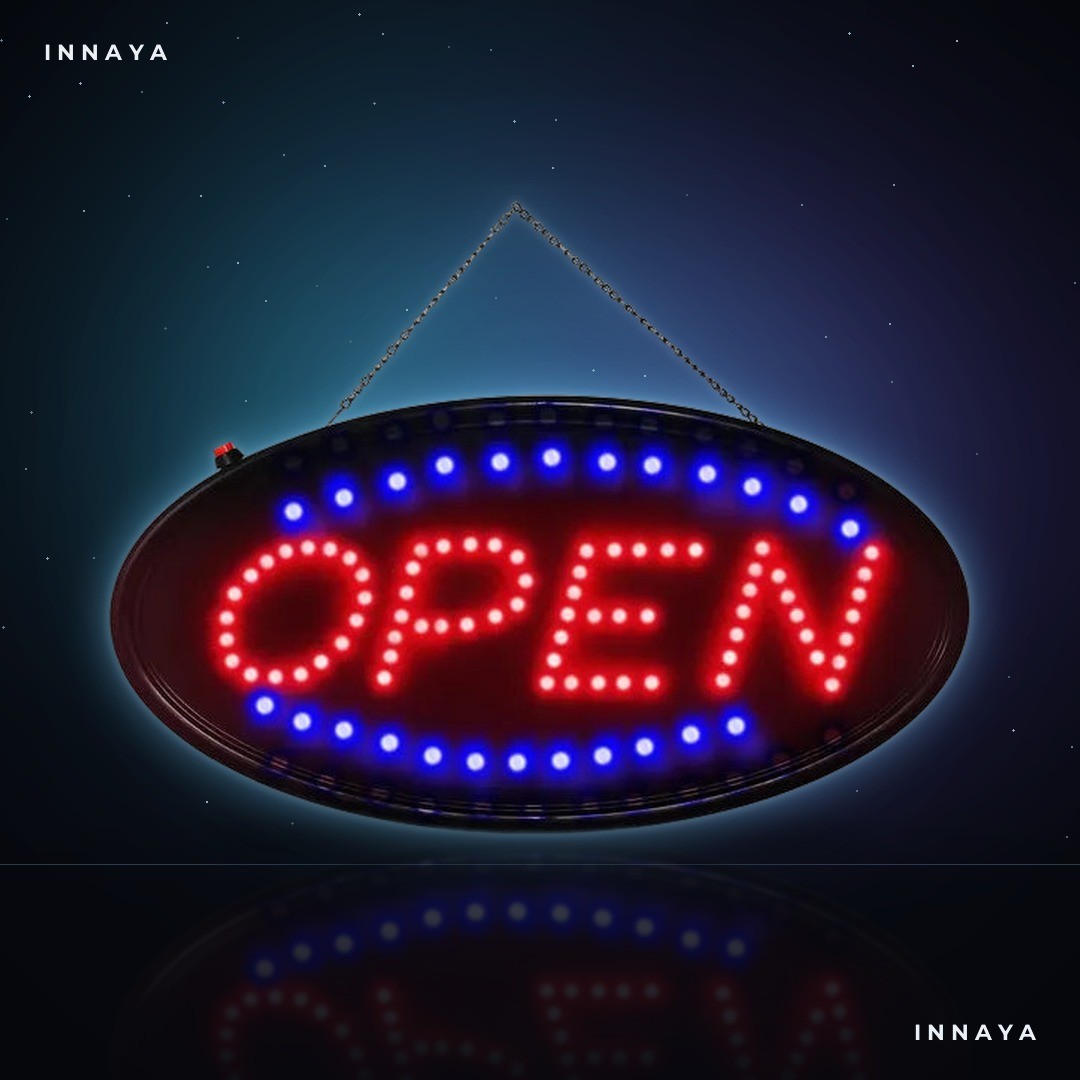 INNAYA Beacon LED OPEN sign